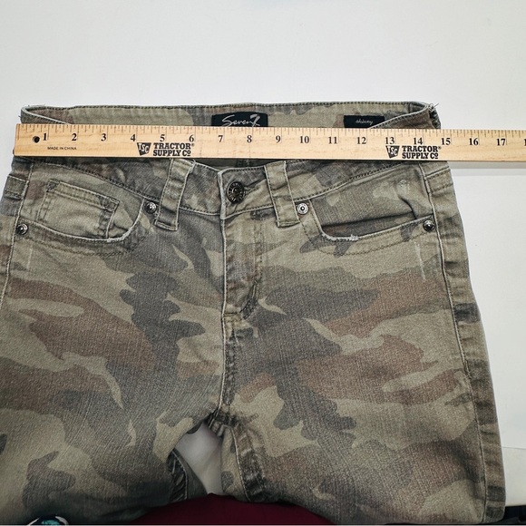 Seven7 Olive Camo Skinny Jeans women’s‎ size 8 (D40) - Picture 5 of 10